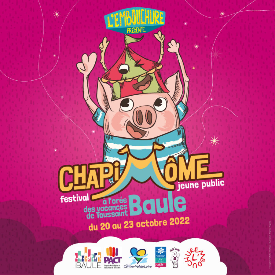 affiche annonçant les spectacles de chapimome à Baule