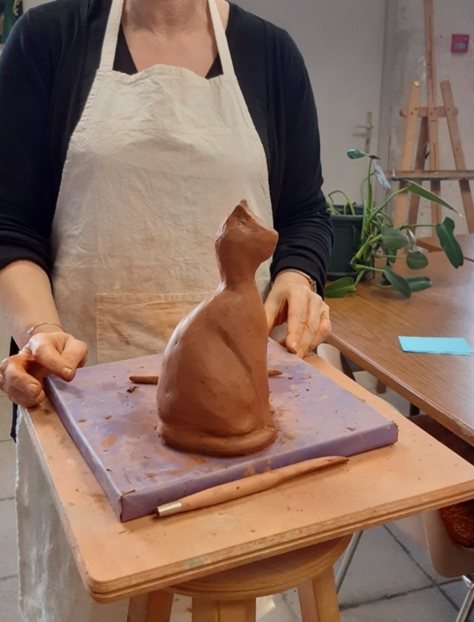 Crée ton chat en argile avec Valérie Barrault